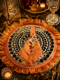 Sheesh mahal mat, napkin and napkin ring