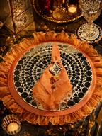 Sheesh mahal mat, napkin and napkin ring