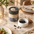 Marble Stackable Salt & Spice Set