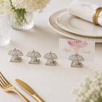 Silver Bloom Name Card Holder