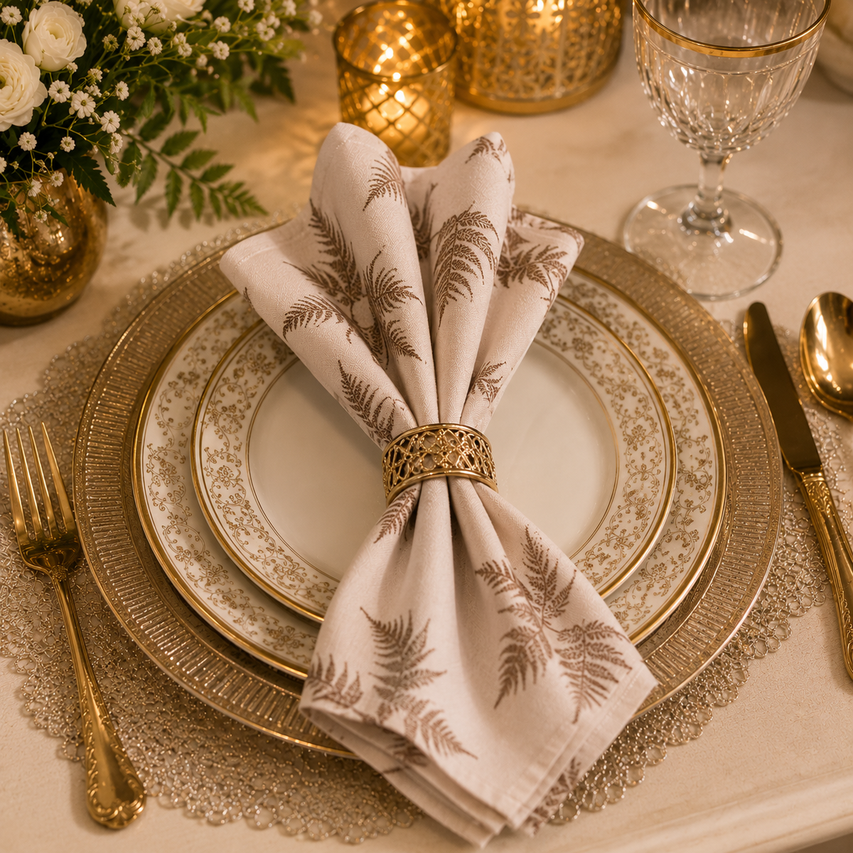 Fern Whisper Luxury Napkin