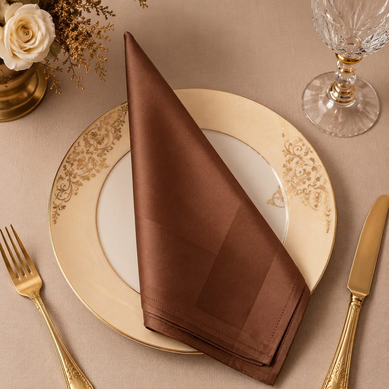 Cognac Luxe Napkin