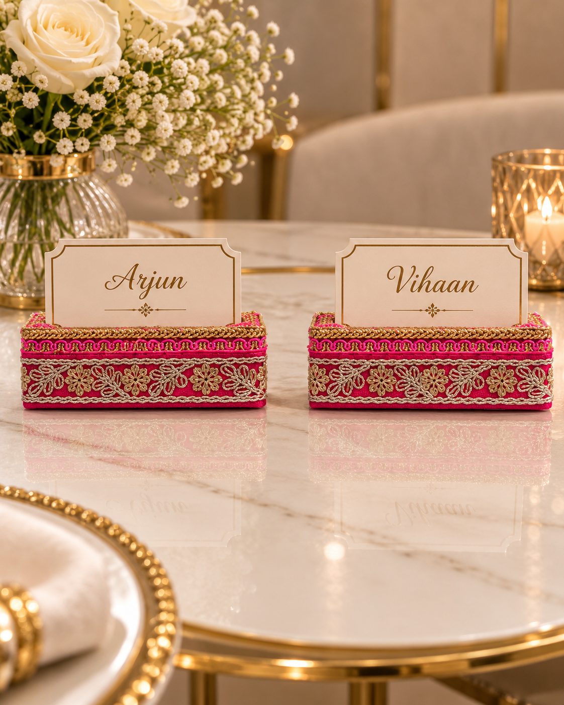 Shahi Crest Place Card Holder