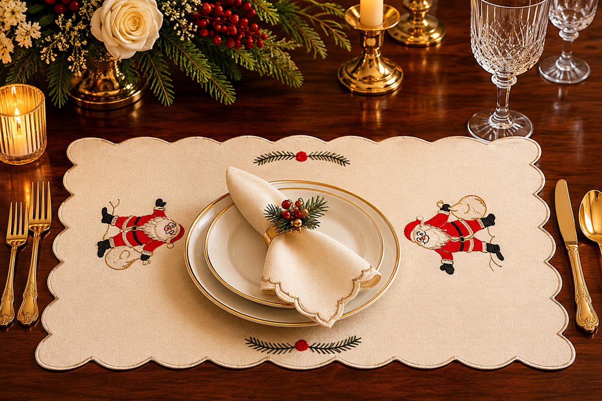 Holiday Cheer Santa Mat