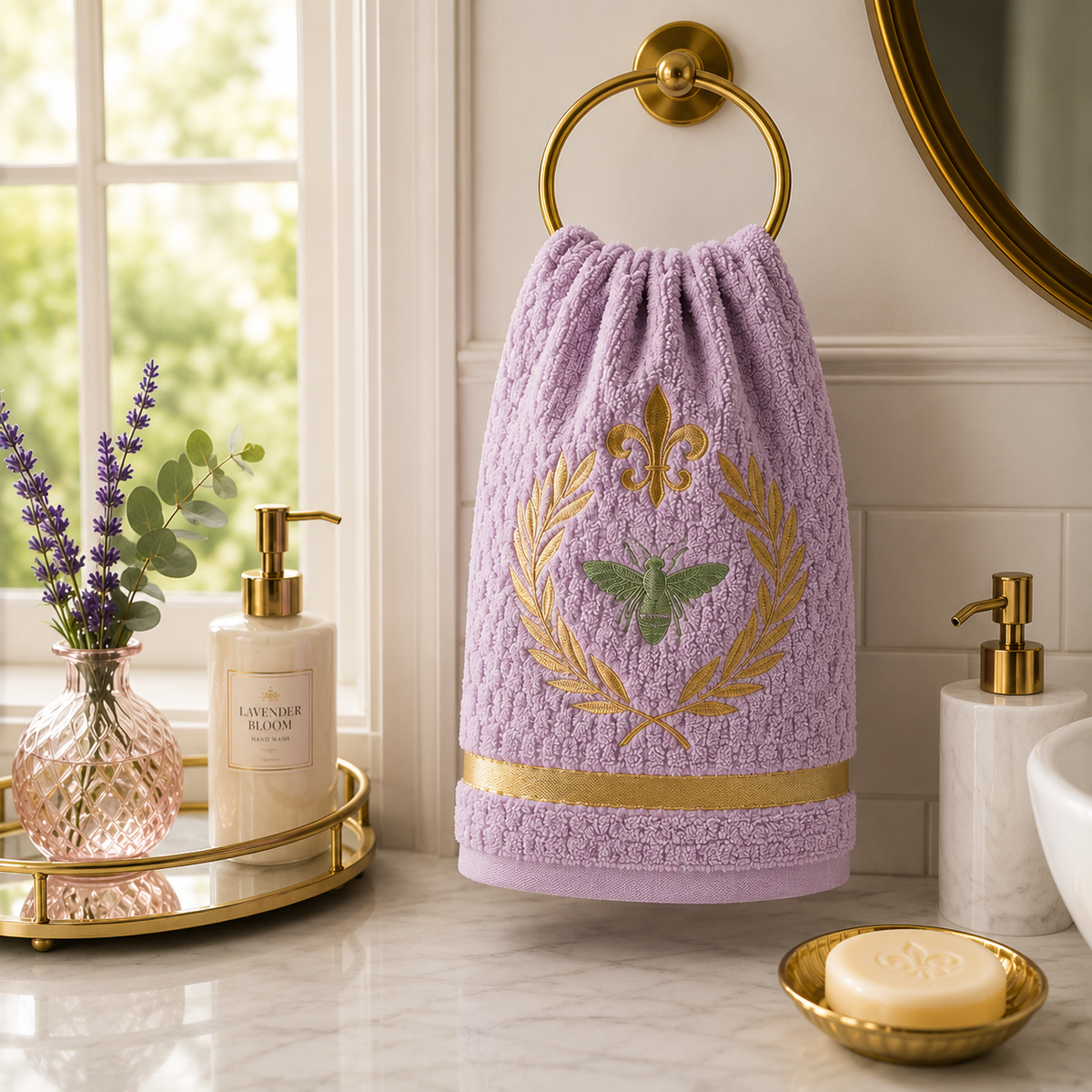 Royal Crest Hand Towel