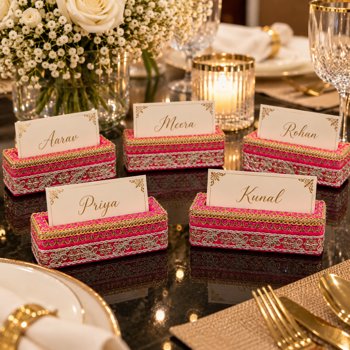 Shahi Crest Place Card Holder