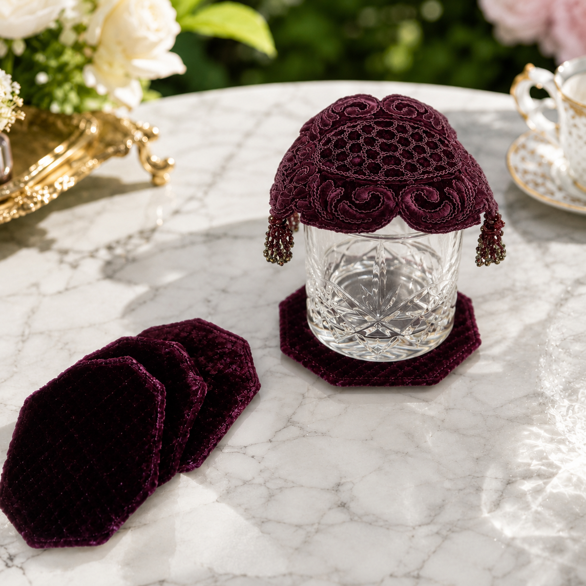 Velvet Royale Hexagon Coaster Set