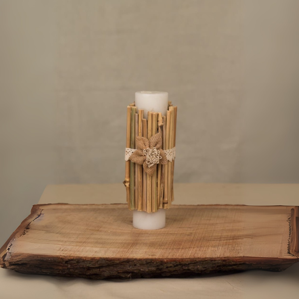 Rustic Bloom Candle