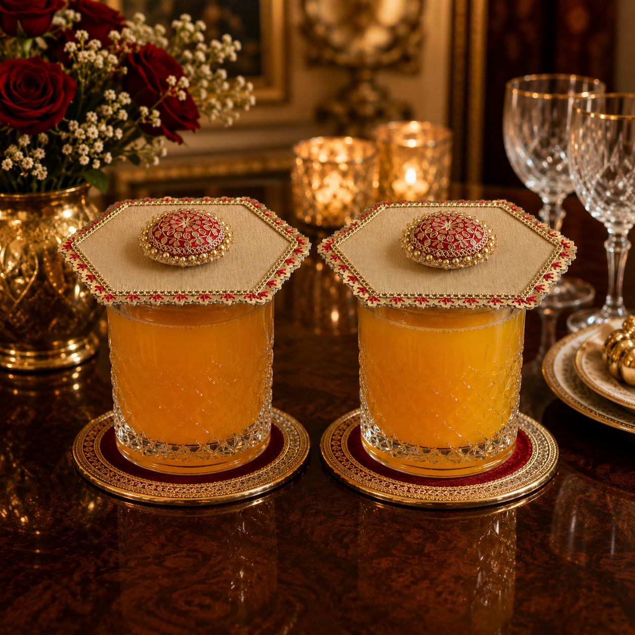 Rajsi Jewel Glass Lid