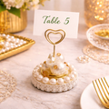 Pearl Amour Heart Card Holder