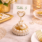 Pearl Amour Heart Card Holder