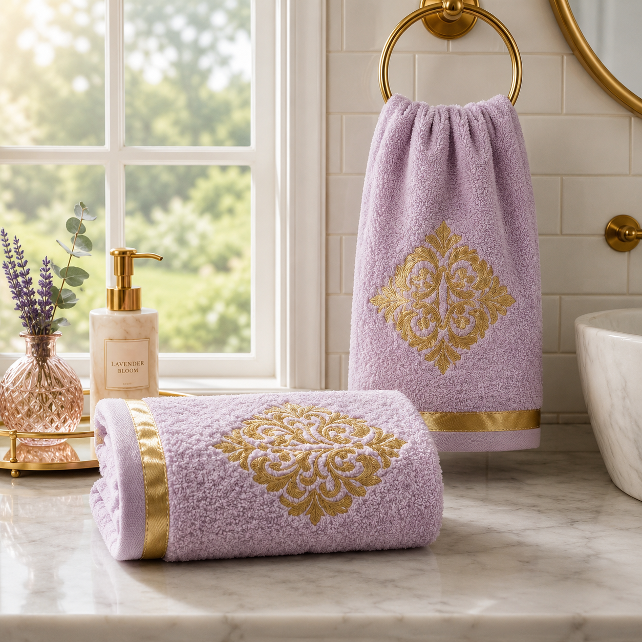 Lilac Royale Hand Towel