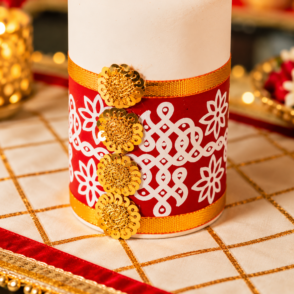 Mandana Heritage Gota Floral Vase