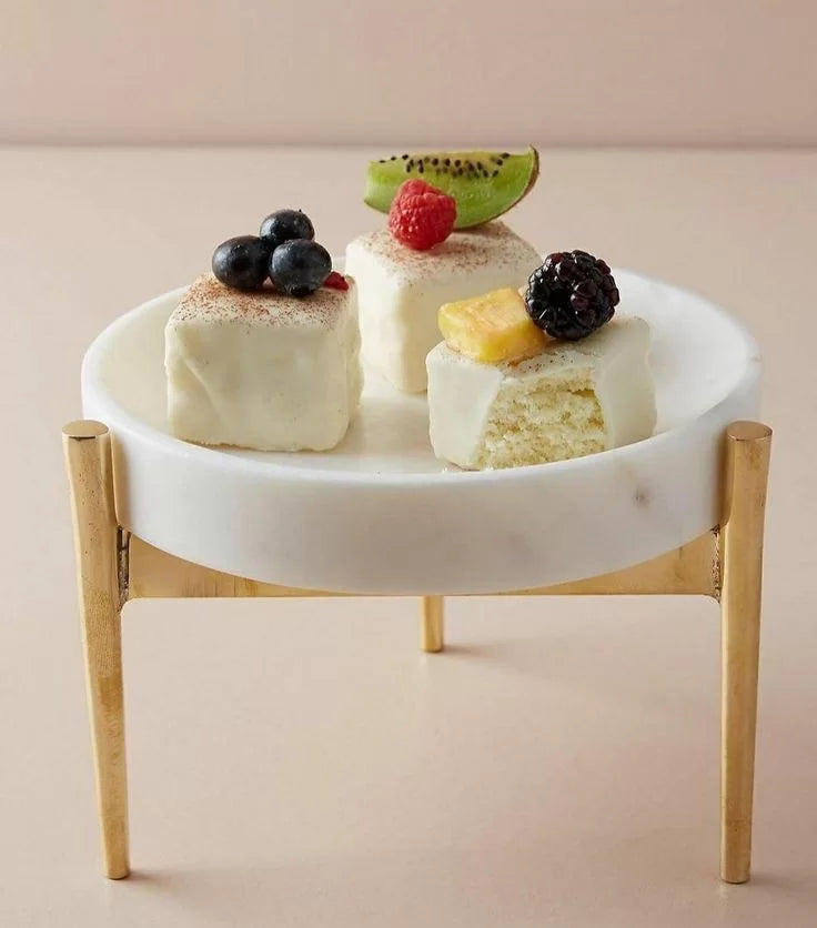 Marble Bliss Dessert Stand