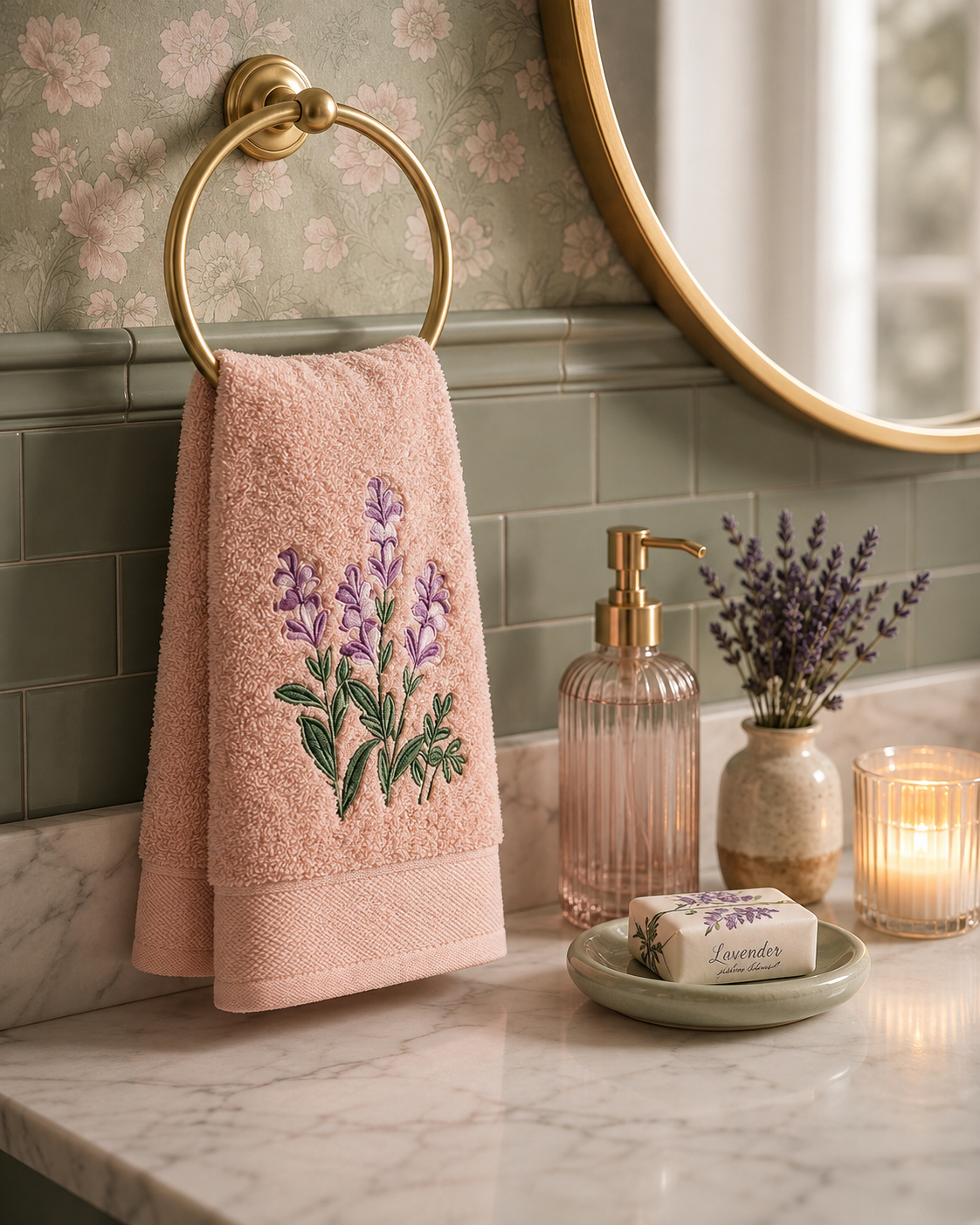 Fleur de Lavande Hand Towel