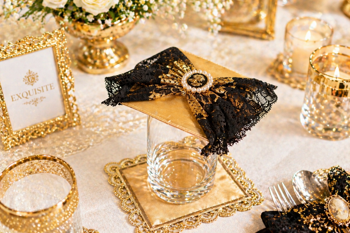 Echos of gold Glass lid