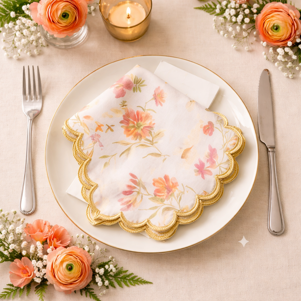 Blush Garden Royale Napkin
