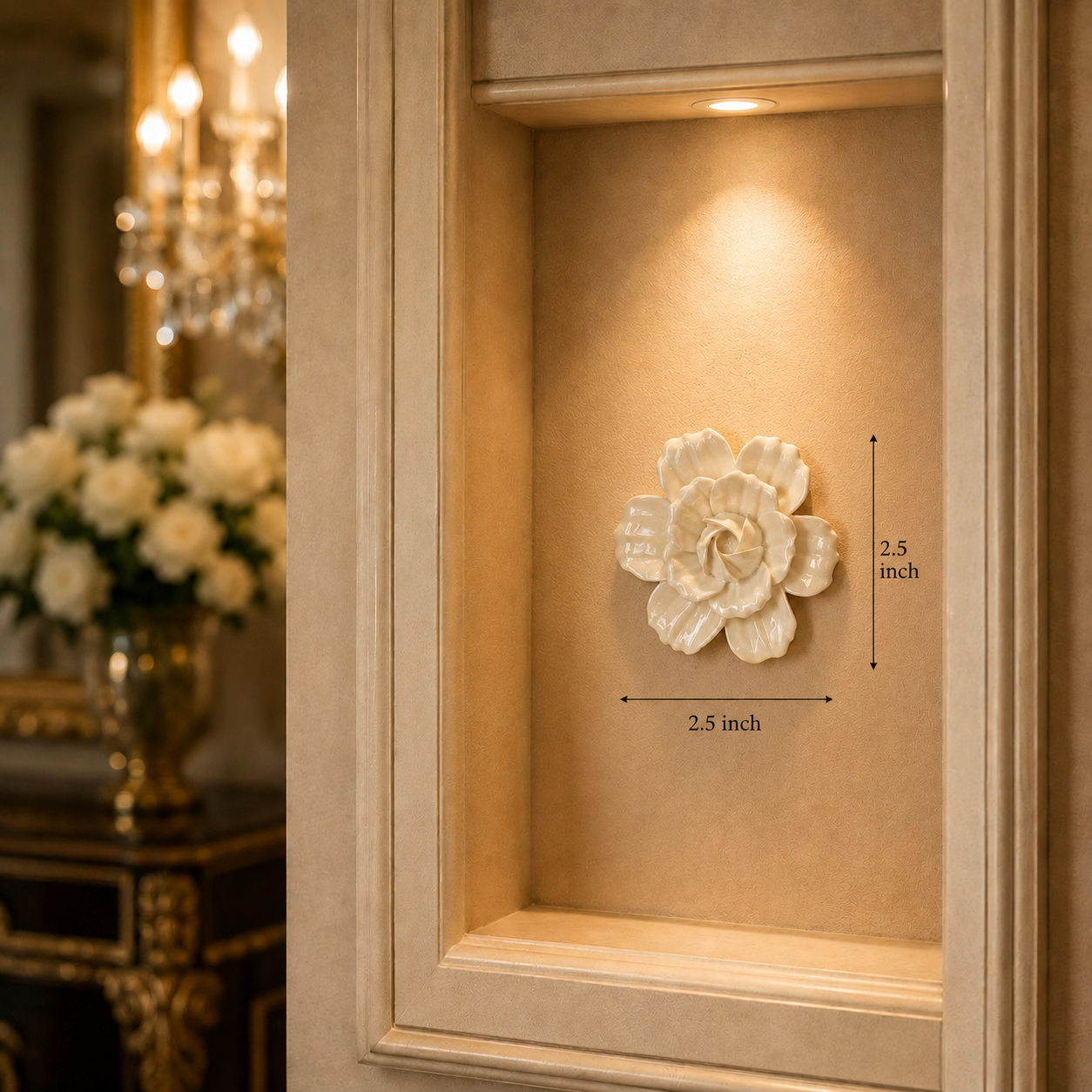 Ivory Bloom Wall Accent