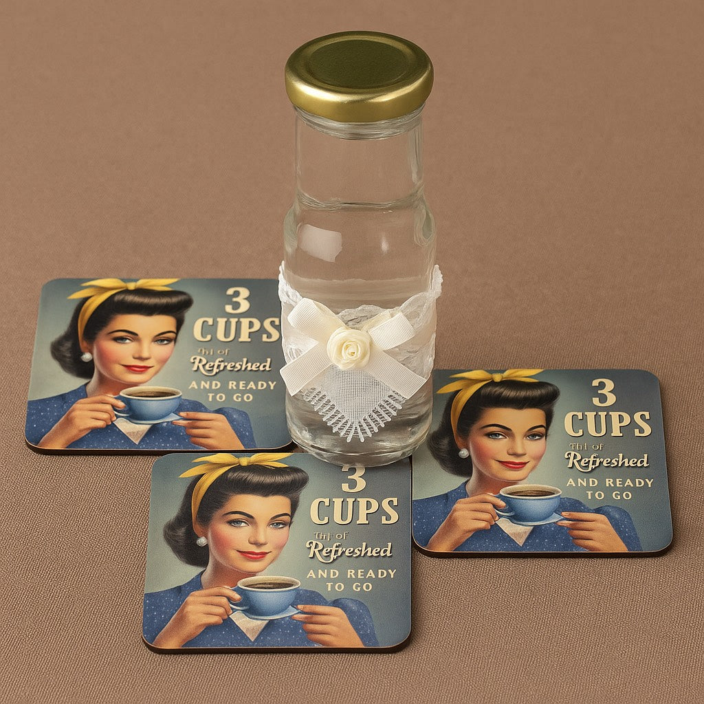 Café Muse Retro Coaster Set