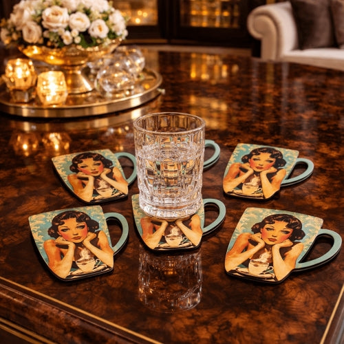 Café Muse Vintage Coaster