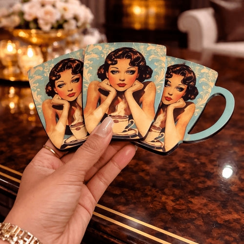 Café Muse Vintage Coaster