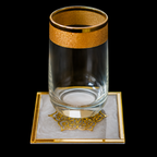 Celeste Gold Frame Coasters