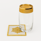 Celeste Gold Frame Coasters