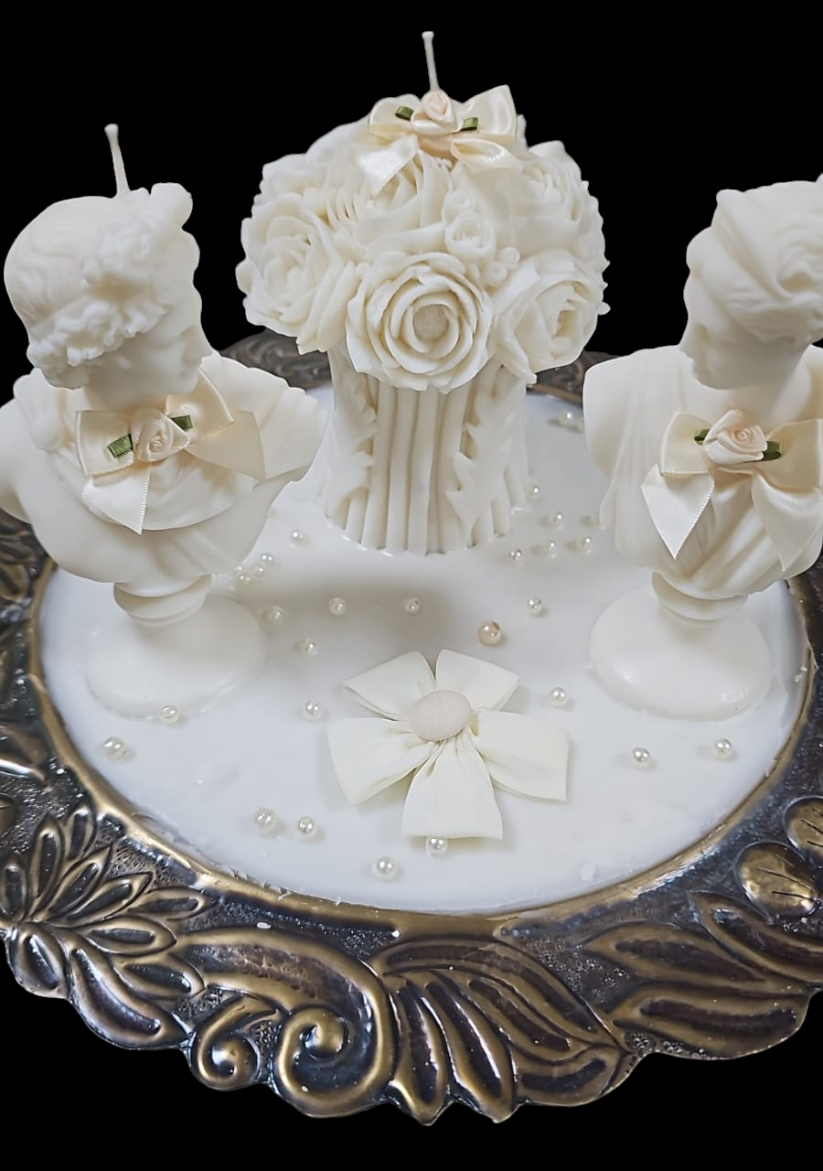 Classic Victorian Candle Platter