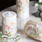 Coloured Laced Candles