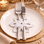 Crochet Cutlery Covers Come Coaster