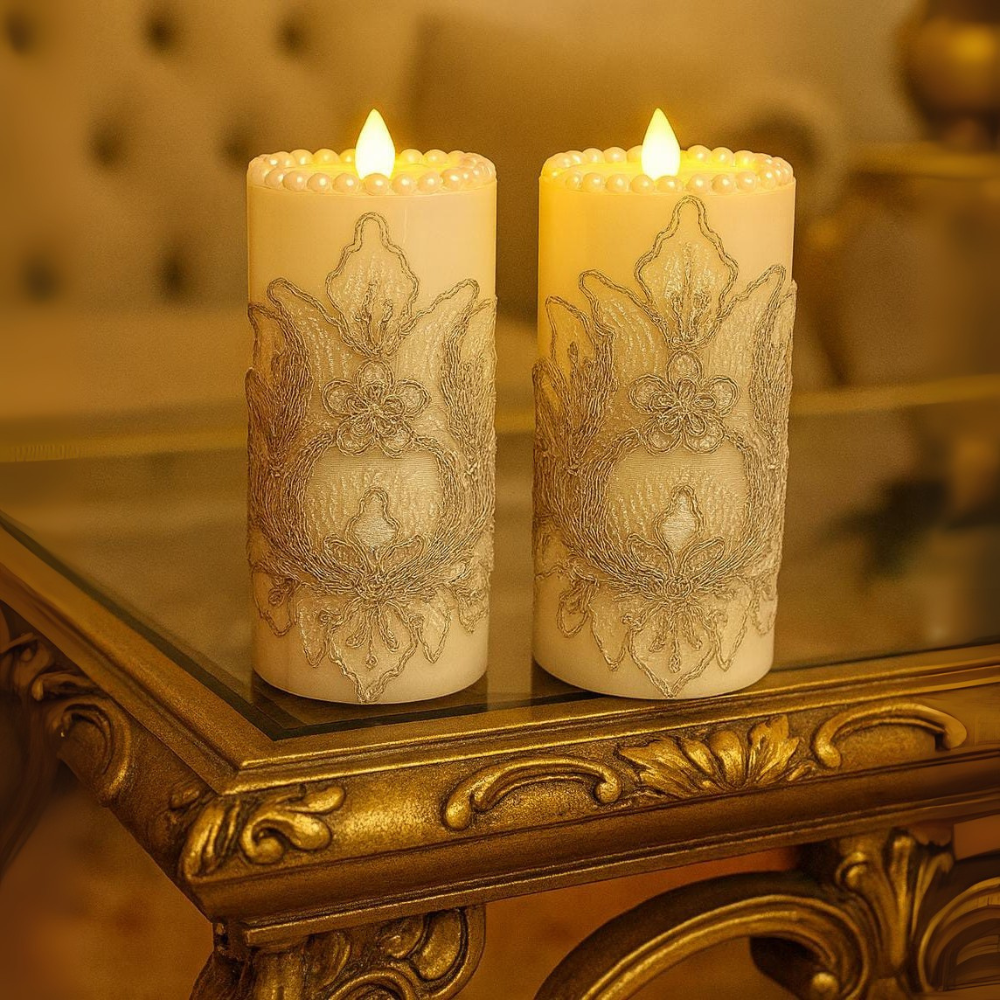 Crown Jewel Pearl Candles