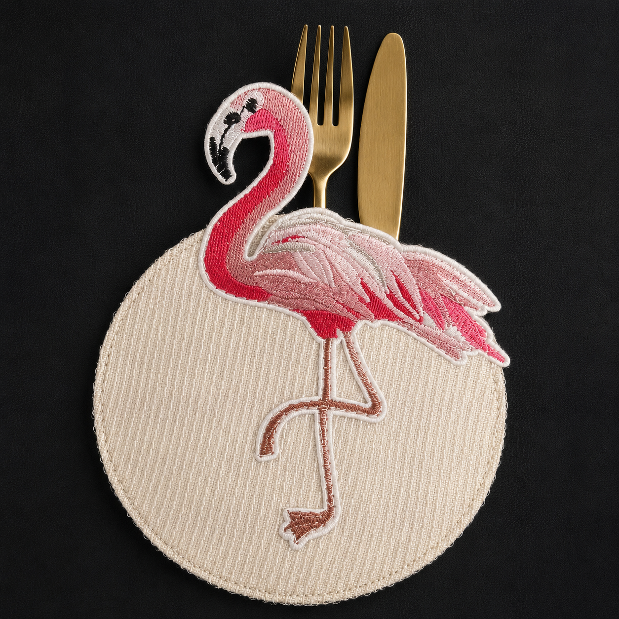 Flamingo Coaster come Cutlery Holder