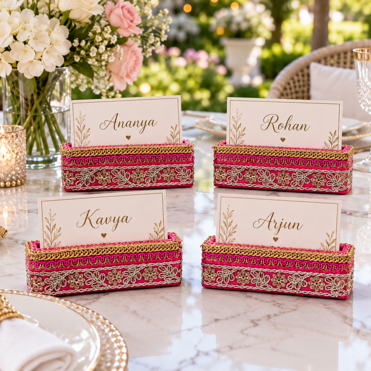 Shahi Crest Place Card Holder