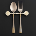 Decorative Pearl & Floral Cutlery Rest