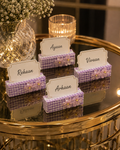 Lilac Rosette Name Card Holder