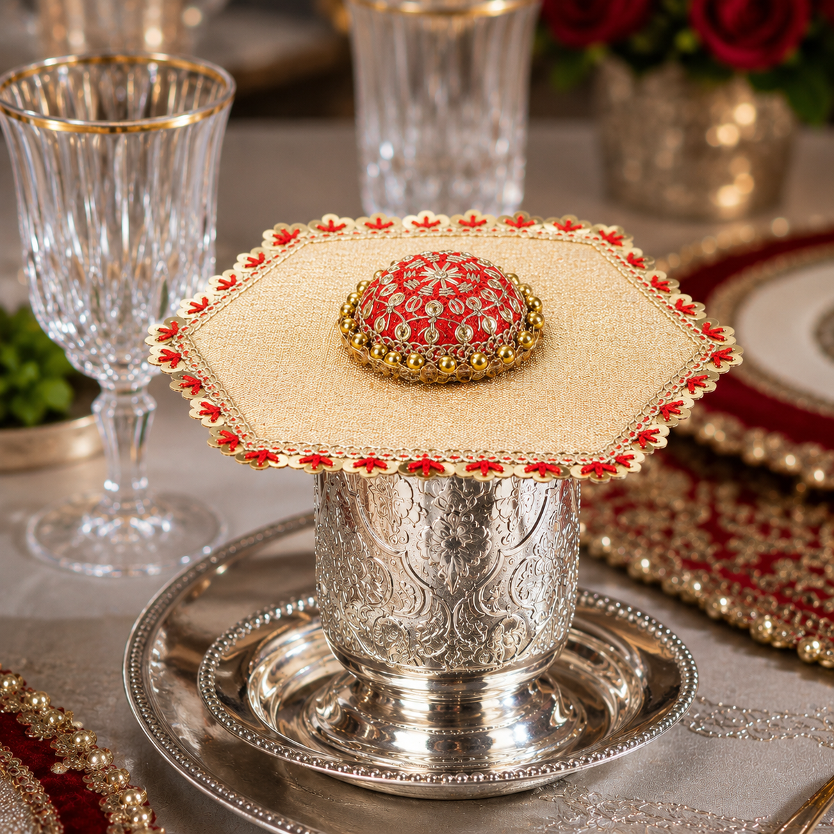 Rajsi Jewel Glass Lid