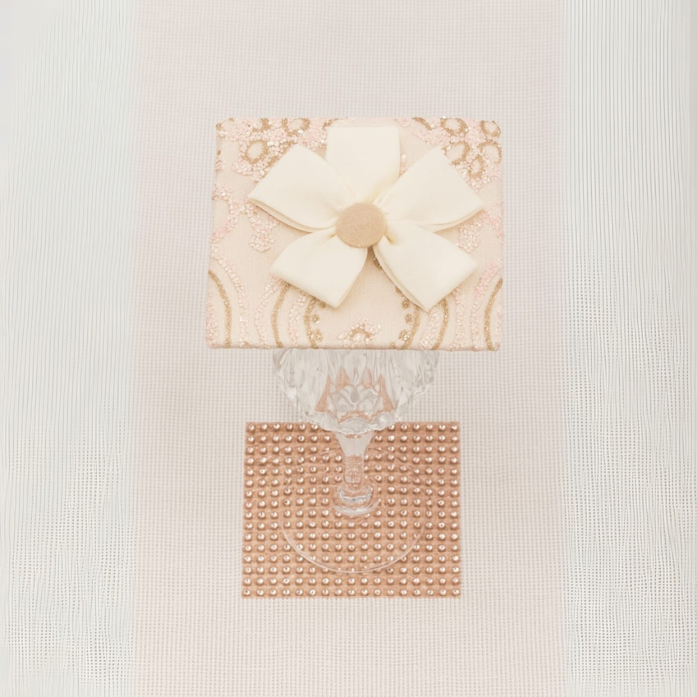 Ethereal Bloom Glass Set (Coaster + Lid)