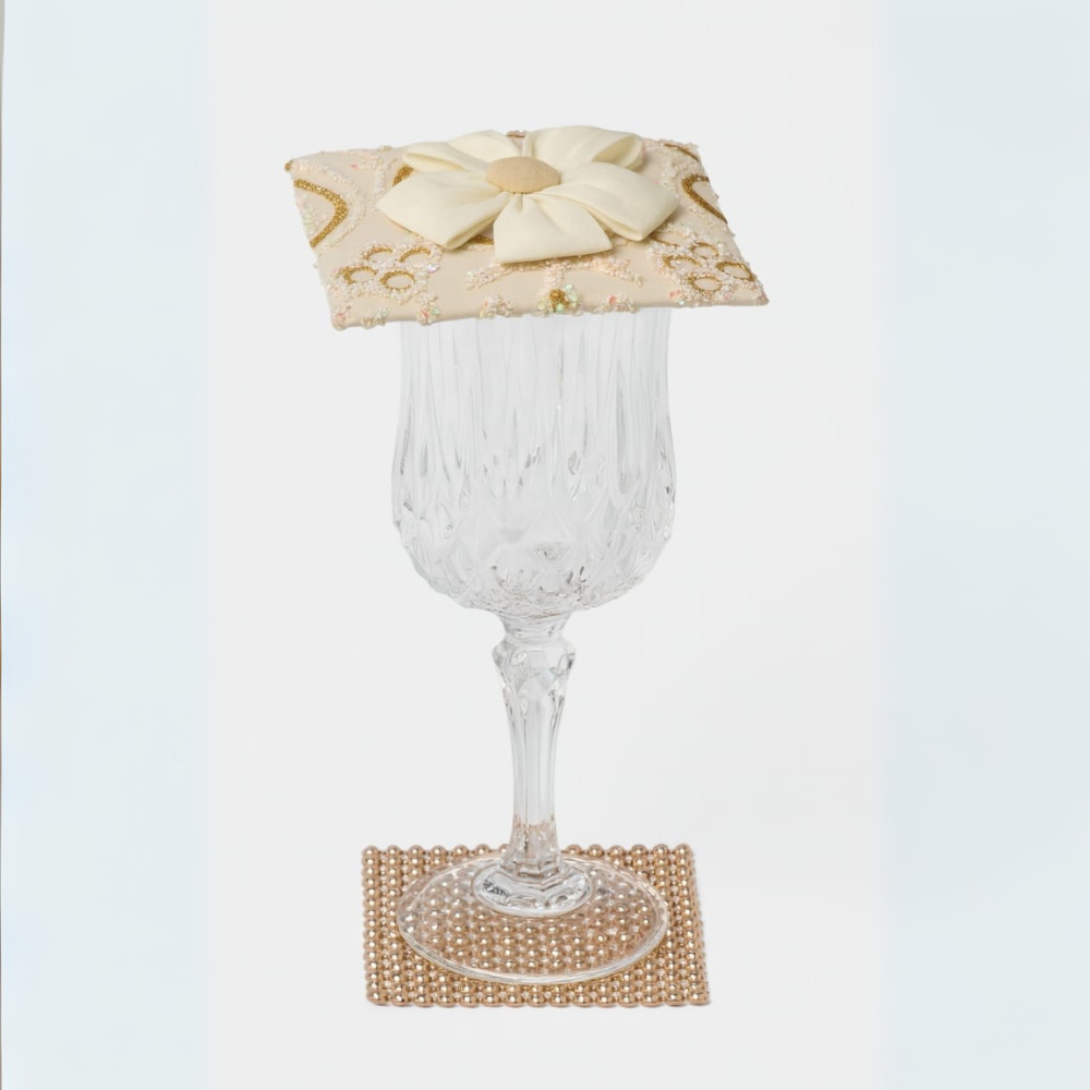 Ethereal Bloom Glass Set (Coaster + Lid)