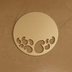Taj Gold Paisley Coaster