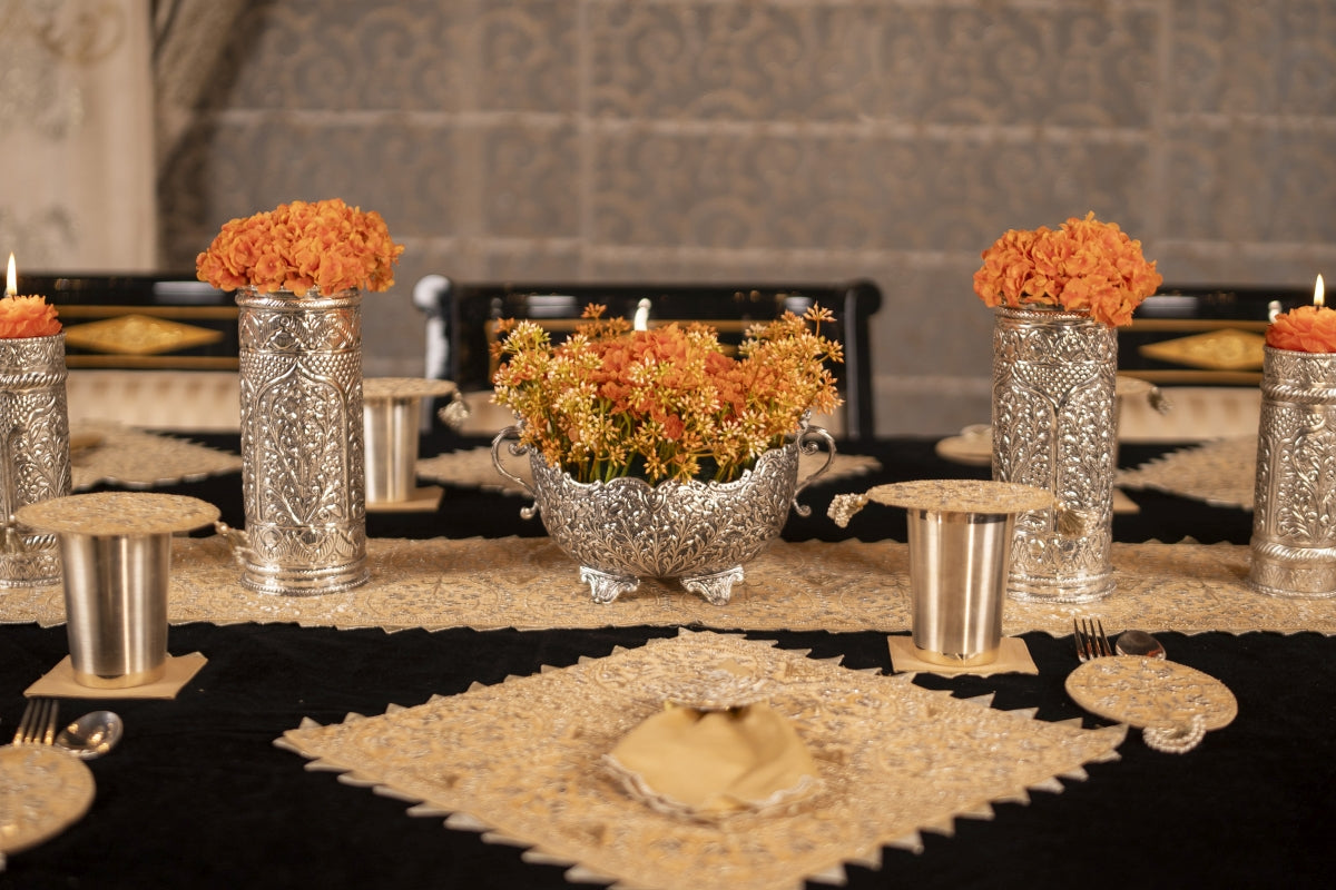 Festive Glow Floral Vase