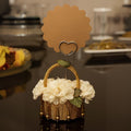 Floral Basket Menu Card Holder