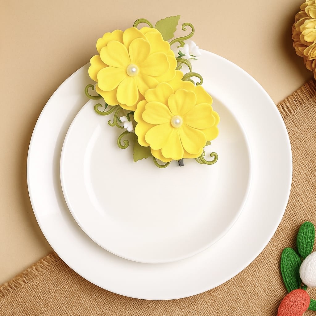 Floral Elegance Plate Clips