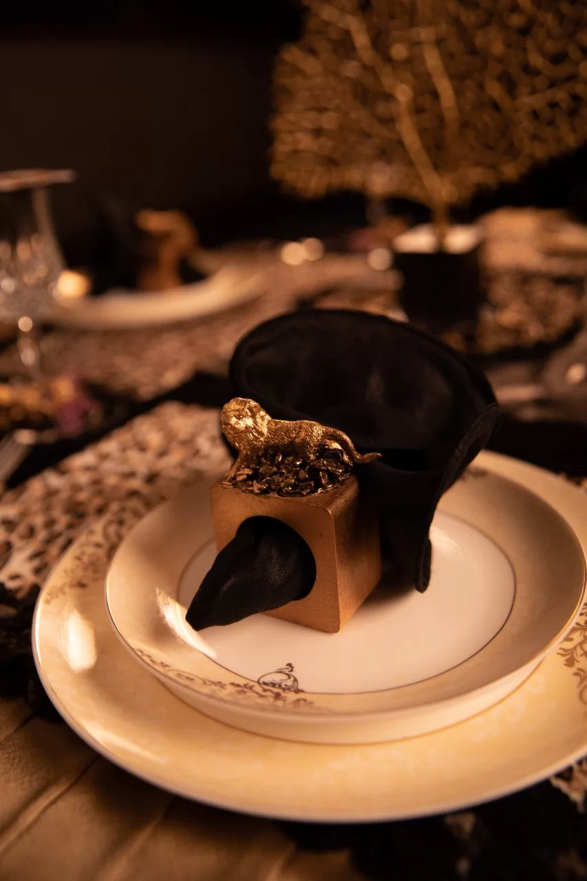 Golden Safari Napkin Rings