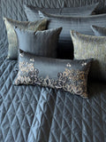 The Deep Blue Flamingo Bedding Set