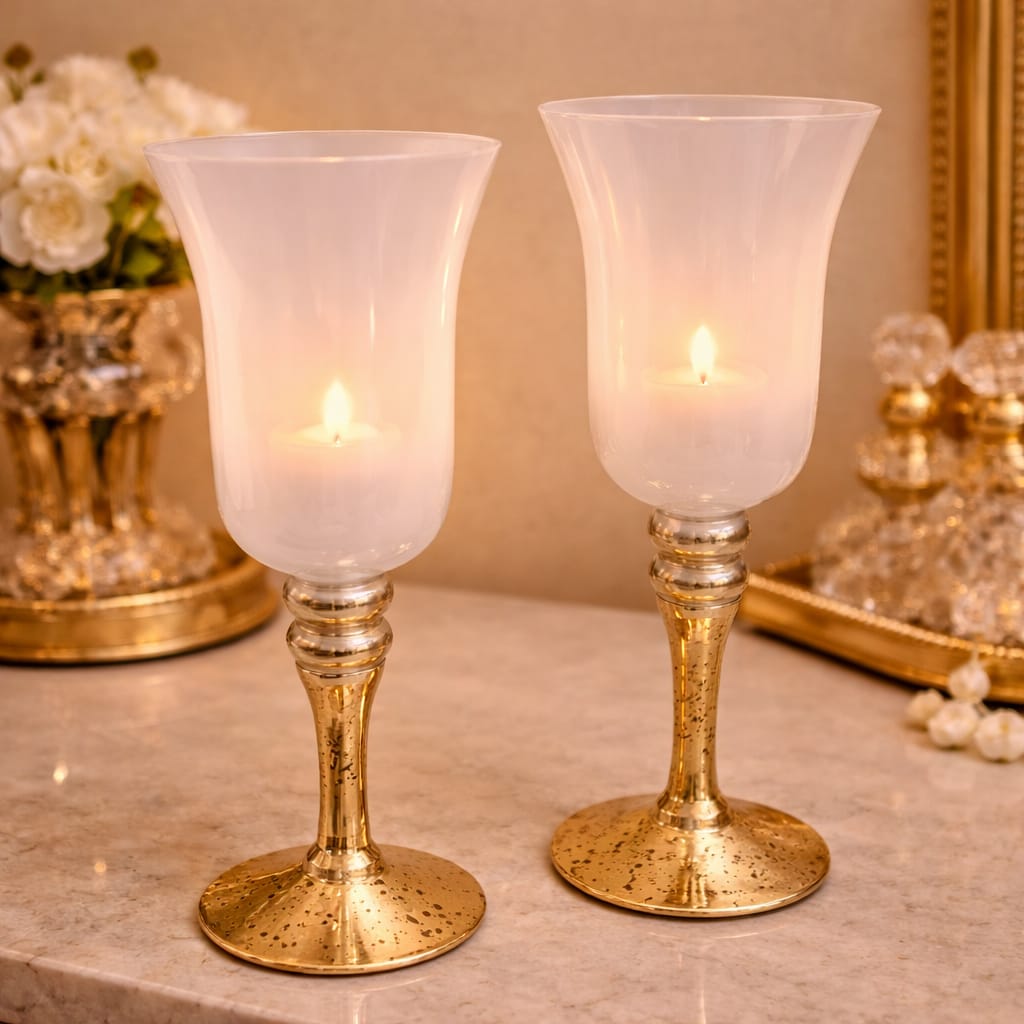 Ivory Glow Luxe Candle Stands