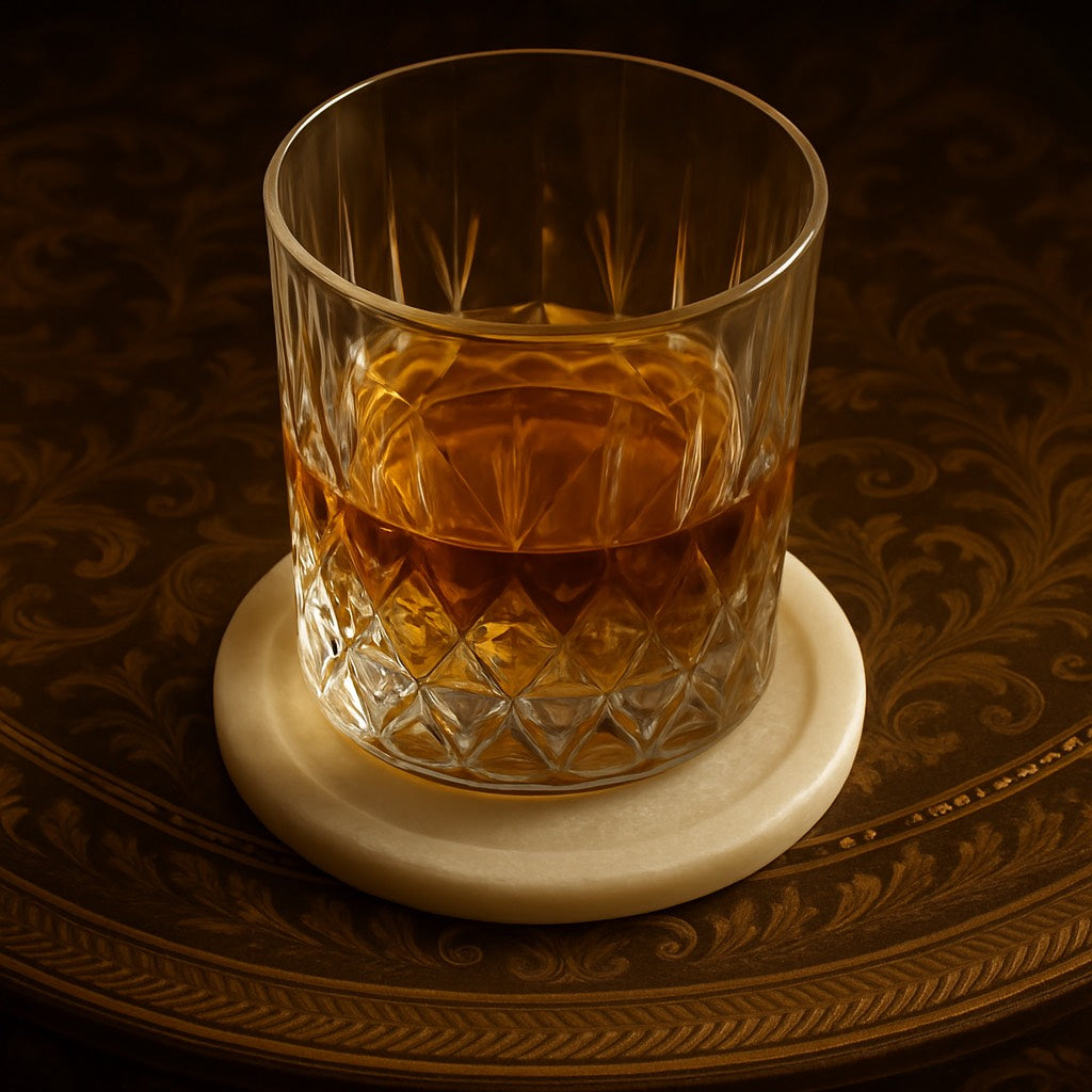 Ivory Royale Marble Coasters