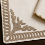 Ivory Dynasty Table Mat and Napkin Set