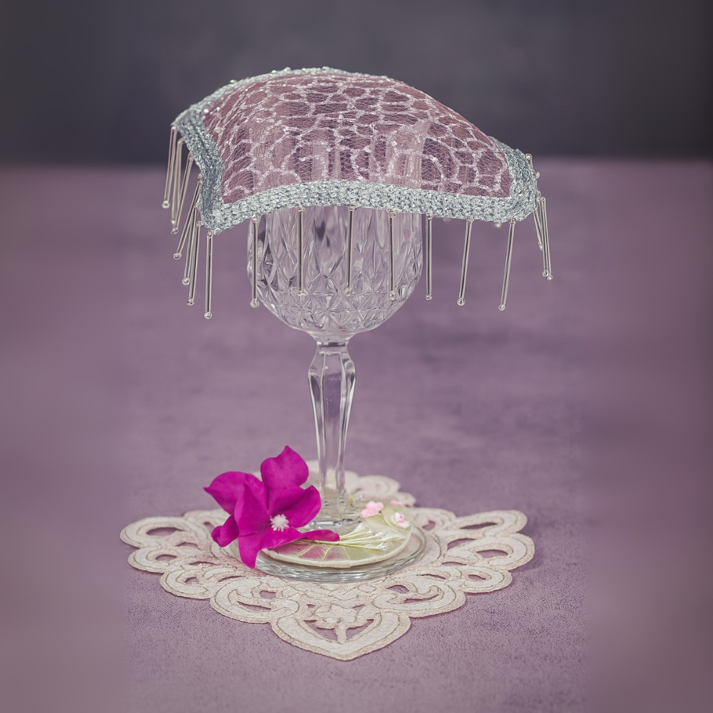 Lavender delight  Coaster and Glass lid Set (12-Piece Set)