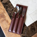 Leather Cutlery Holder