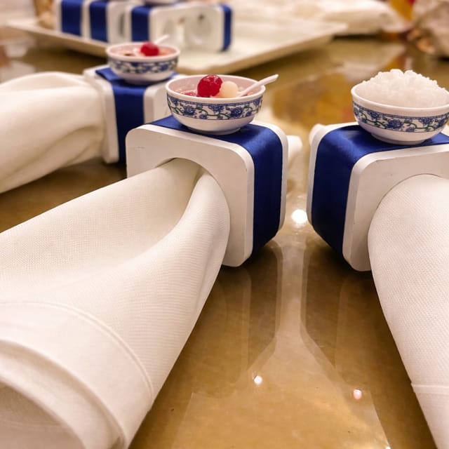 Little Bites Napkin Ring & Table centerpeice Bouquet